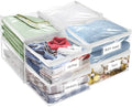 Plastic Storage Bags with Easy-Glide Zipper, Durable Clear Vinyl Zippered by Kikerike