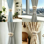 2 Pack Neutral Nursery Decor Cartoon Grey Dog Curtain Tiebacks, Cute & - Image 7
