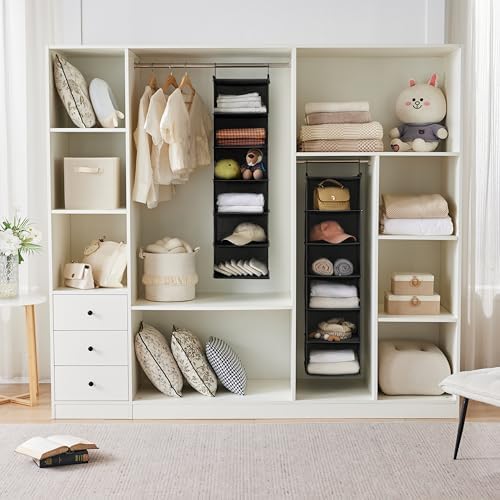 MAX Houser 2 Pack 6 Tier Hanging Closet Organizer - Image 4