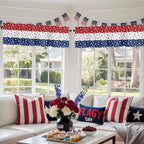 Vandarllin July 4th Kitchen Curtains Valances - Image 5