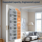 Yecaye 5-Tier Over The Door Organizer Dual-Column, 80lbs Load Over The Door - Image 3