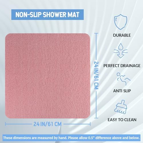 Hargiis Non-Slip Bathtub Mat, Anti Slip Shower Mat, Fast Drying Bathtub Mats - Image 2