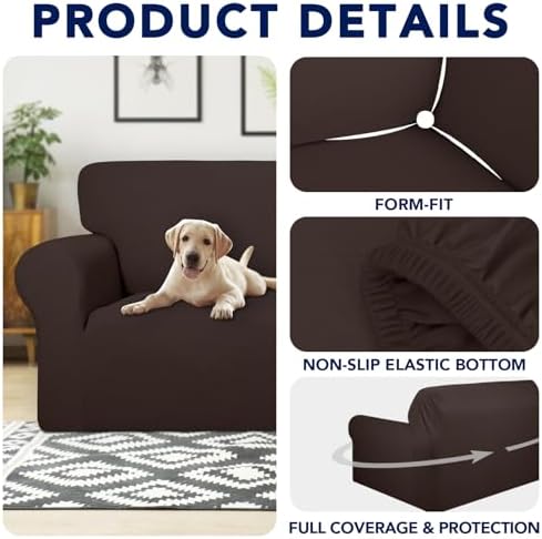 PureFit Waterproof Loveseat Couch Cover Slipcovers - Image 4
