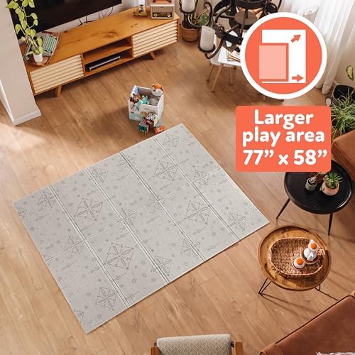Nuby Reversible Baby Floor Mat, Graceful Gray - Image 3