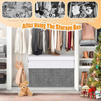 Large Toy Storage Box with Lid & Dividers, Kids Toy Chest - Image 4