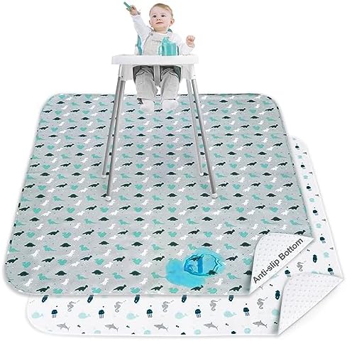 Splat Mat 2 Pack for Under High Chair & Arts & Eating Mess by SpringspiritBedding