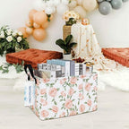 Rectangular Collapsible Champagne Rose Storage Basket Nursery Organizer - Image 6