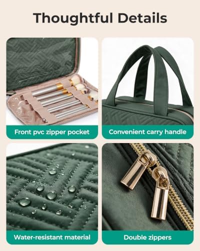 BAGSMART Toiletry Bag Hanging Travel Makeup Organizer - Image 4