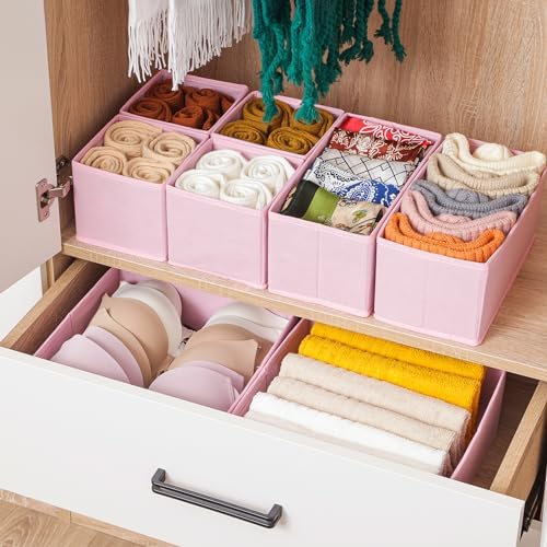 Stero 6 Pack Drawer Organizers for Clothing, Dresser Drawer Organizer Clothes - Image 3