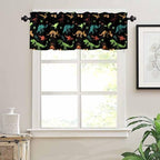 Dinosaur Valance Curtain for Boys Kids Nursery Playroom Room Decor Cartoon Dino - Image 6
