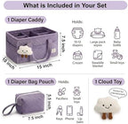 PeraBella Baby Diaper Caddy Organizer, Baby Basket Shower Gift, Portable - Image 2