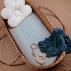 Muslin Bassinet Sheets 2 Pack, Universal Cotton Fitted Baby Mattress Sheet - Image 4