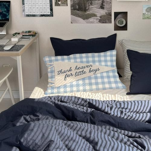 Thank Heaven for Little Boys 12x20 Pillow Cover, Boy Nursery Decor - Image 6