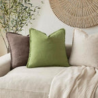 Foindtower Decorative Linen Fringe Lumbar Throw Pillow Covers Cozy Boho - Image 5