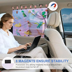 Car Window Shades, 8 Strong Magnets Magnetic Side Window Sun Shade - Image 5