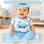 Cotton Waterproof Baby Bibs - Image 6