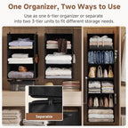 StorageWorks Hanging Closet Organizer, 6-Shelf - Image 3