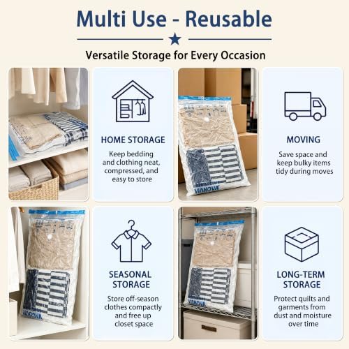 XXL Jumbo Vacuum Storage Bags, for Blanket, Comforters - Image 6
