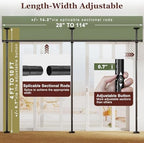 Goovilla Room Divider for Room Separation, 4-10ft 28-114inch - Image 2
