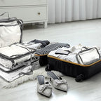 Hillban 6 Pcs Large Clear Packing Cubes - Image 6