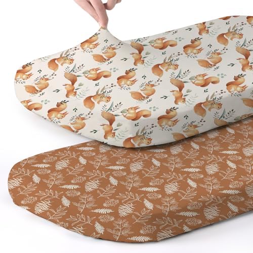 Stretch Fitted Bassinet Sheet Set BROLEX 2 Pack Cradle Sheets by BROLEX