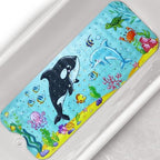 Baby Bath Tub Mat, 40 x 16 Inch Extra Large Non Slip Kids Cartoon Bathtub by Linoows