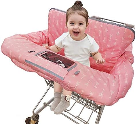 Shopping Cart Covers for Baby Girl, Cotton High Chair Cover, Machine Washable by ICOPUCA