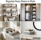 5 Pack Small Woven Storage Baskets - Image 5