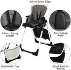 INFANS High Chair for Babies and Toddlers Reclining Seat Dark Grey - Image 5