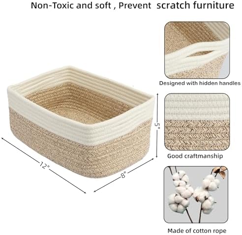 XUANGUO Small Woven Storage Baskets - Image 2