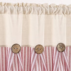 ASPMIZ Farmhouse Cotton Linen Swag Valances - Image 4