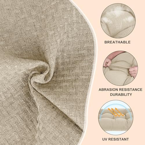 Rocking Chair Cushions Indoor High Back Set - Image 3