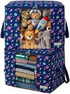 Chaos Cleared Kids Storage Bags – 100% Cotton Canvas Toy & Clothes Organizer by ChaosCleared