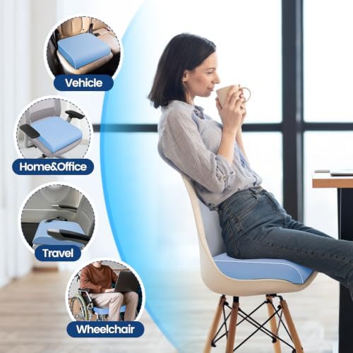 SweetSlubr Seat Cushion, Chair Pad, Memory Foam Tailbone Pain Relief - Image 5