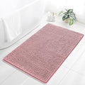 Chenille Bathroom Rug 36"x60" Blush, Large Plush Bath Mat by Kildoss