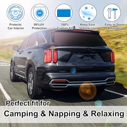 TINGLU Window Shades for Kia Sorento 2016 2017 2018 2019 2020 Accessories Car - Image 6