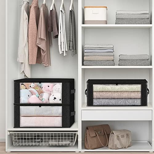 HomeHacks 10-Pack Clothes Organizer Storage Bags, 35L Storage Bins - Image 5