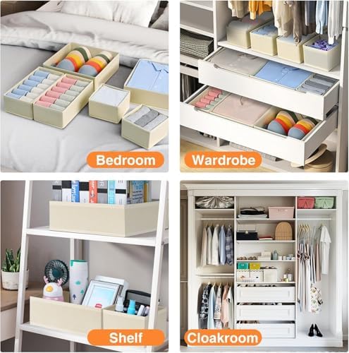 DIMJ Drawer Organizer Clothes 18 Pack - Image 7