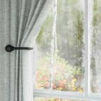 Hion Curtain Holdbacks Black 2pcs, Curtain Tiebacks Wall Mounted Hooks - Image 6
