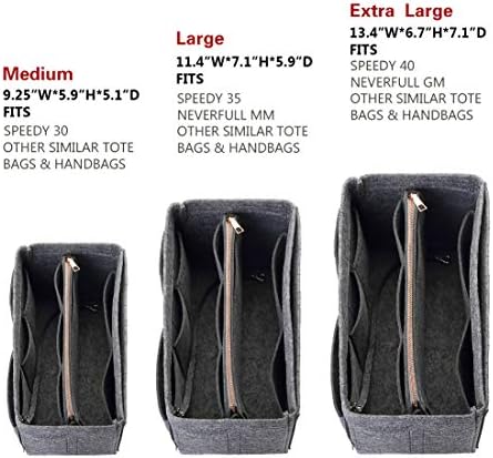 ZTUJO Purse Organizer Insert, Felt Bag Organizer - Image 2