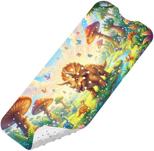 Bath Mat for Tub Non Slip Kids Bathtub Mat 40x16 Baby Bath Mat, Triceratops by Unknown