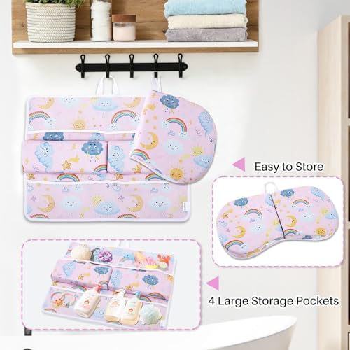 Bath Kneeler and Elbow Rest Pad Set, 1.6'' Thick, Quickly Dry, Bathtub Kneeler - Image 6