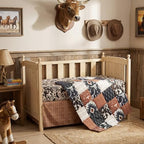 Hahafelt 3 Piece Patchwork Western Crib Bedding Set - Image 6