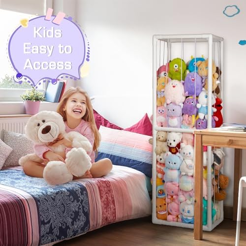 Stuffed Animal Storage Zoo Holder Space Save, PVC Stuffed Animal Organizer - Image 6