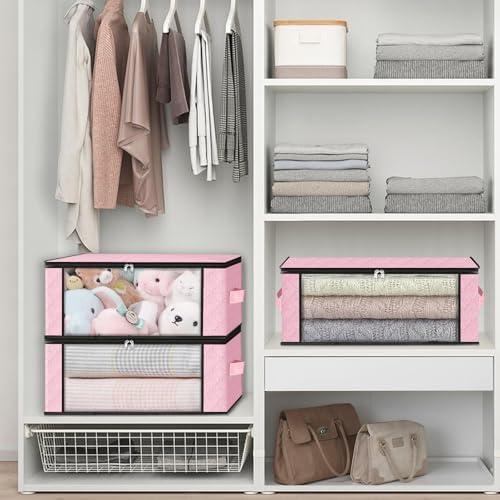 HomeHacks 10-Pack Clothes Organizer Storage Bags, 35L Storage Bins - Image 6