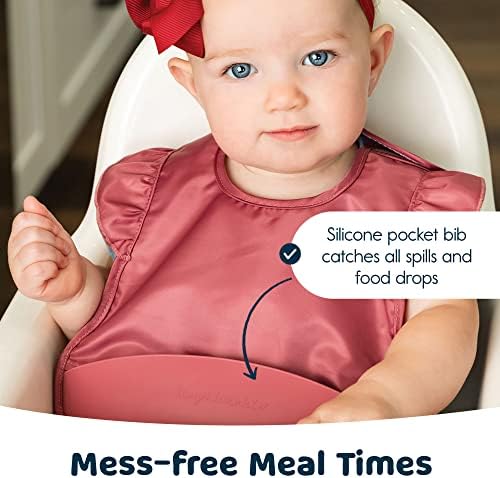 Tiny Twinkle Silicone Pocket Bibs - Image 3