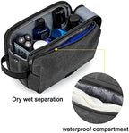 BAGSMART Toiletry Bag for Men, Canvas Travel Toiletry Organizer Dopp Kit - Image 3