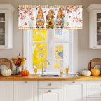 Vandarllin Fall Thanksgiving Kitchen Curtains Valances - Image 2