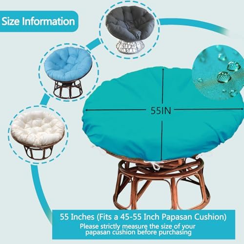 Papasan Cushion Cover Only, 55in Outdoor Indoor Papasan Chair Cushion Cover - Image 2