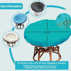 Papasan Cushion Cover Only, 55in Outdoor Indoor Papasan Chair Cushion Cover - Image 2